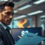 businessman scanning document directly to Amazon S3